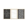 Wallity Huhu235 Cuadro Decorativo de 3 Piezas en 50 x 35 cm